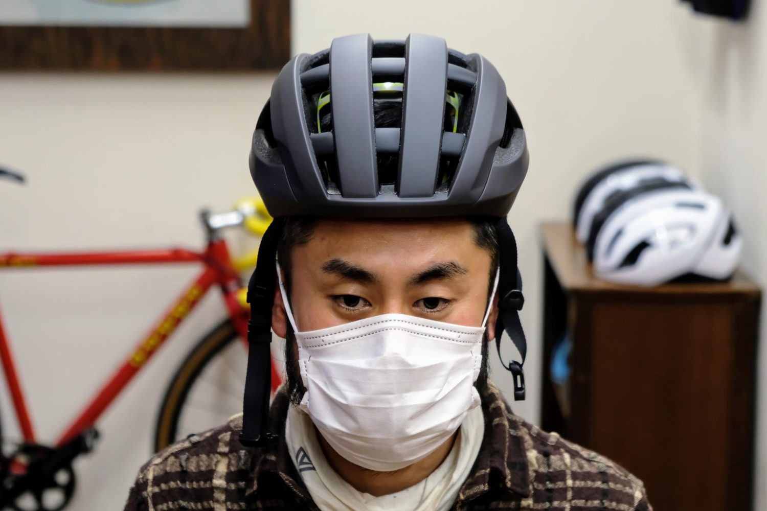 ヘルメット 自転車 サイクリング Mystic Green Helmet 輸入 Bike Black Lヘルメット Smith MIPS クロスバイク  Trace Matte