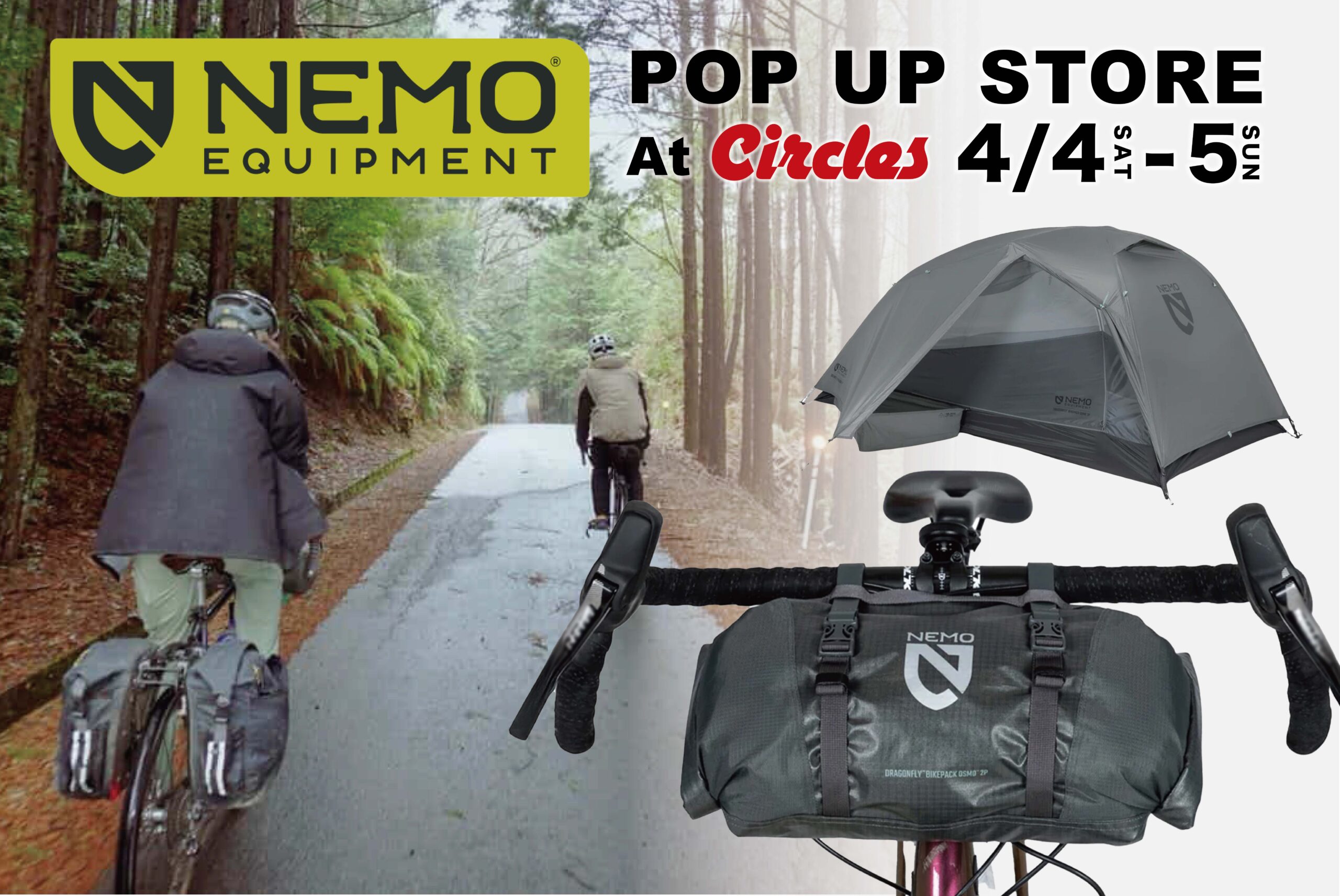 【NEMO】POPUP STORE & BIKE PACKING RIDE
